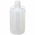 Globe Scientific Carboy, Round with Handles, LDPE, White PP Screwcap, 25 Liter, Molded Graduations 7250025